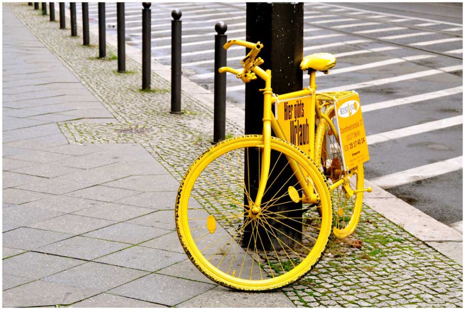 Urban - gelbes Fahrrad